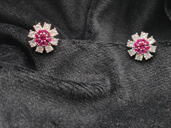Pink_925_Silver_Stone_Floral_Pendant_For_Women