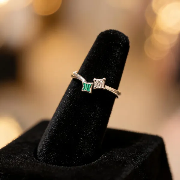 Silver_&_Green_925_Sterling_Green_Stone_Geometric_Ring_For_Women