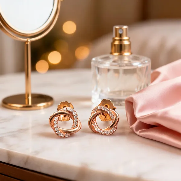 Rose_Gold_925_Silver_Rhinestone_Interlocking_Stud_Earrings_For_Women