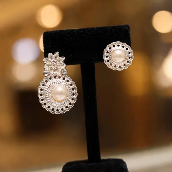 Silver_925_Sterling_Pearl_Floral_Drop_Earrings_For_Women