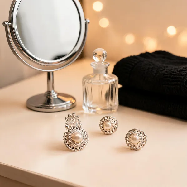 Silver_925_Sterling_Pearl_Floral_Drop_Earrings_For_Women