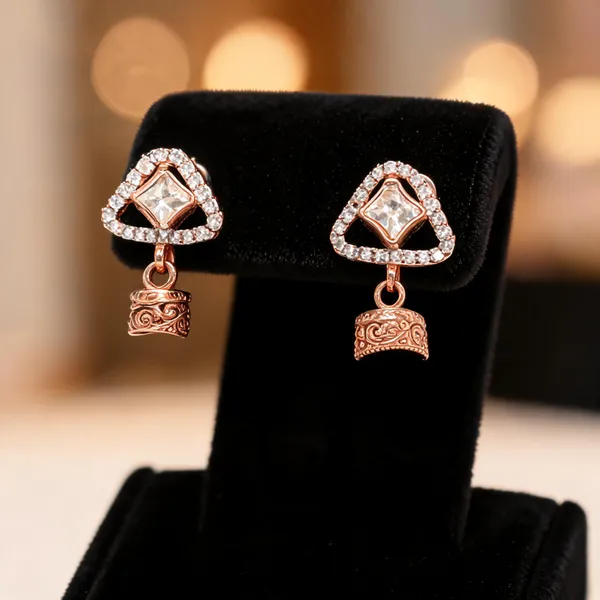 Rose_Gold_925_Sterling_Silver_Triangular_Stone_Drop_Earrings_For_Women