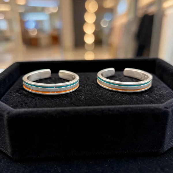 Silver_925_Sterling_Enamel_Open_Toe_Ring_Set_For_Women