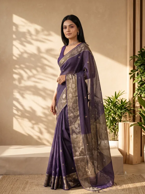 Purple_Woven_Saree_for_Women