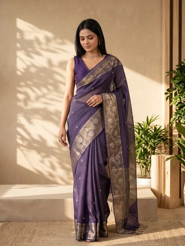 Purple_Woven_Saree_for_Women