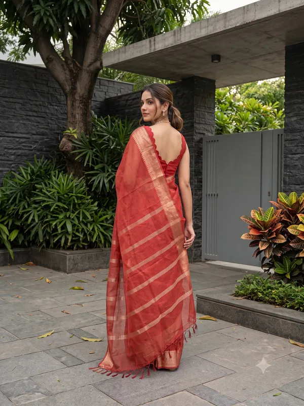 Coral_Sheer_Zari_Border_Saree_for_Women