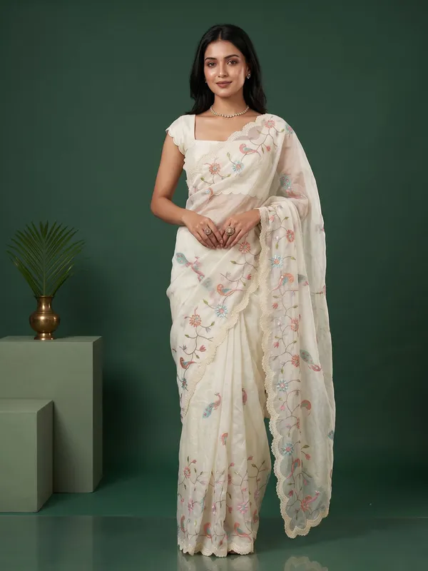 Ivory_Sheer_Embroidered_Saree_for_Women
