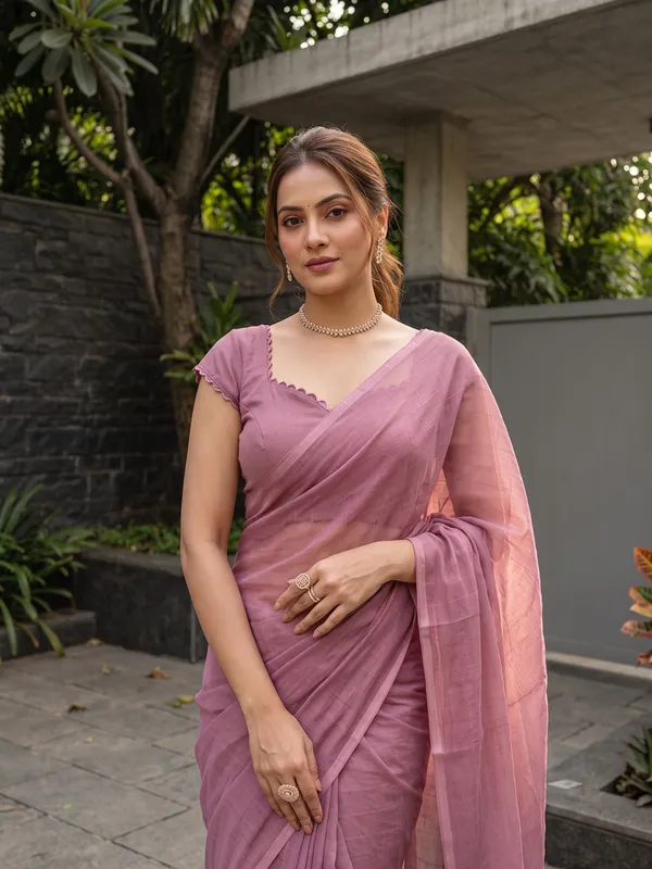Pink_Sheer_Solid_Saree_for_Women