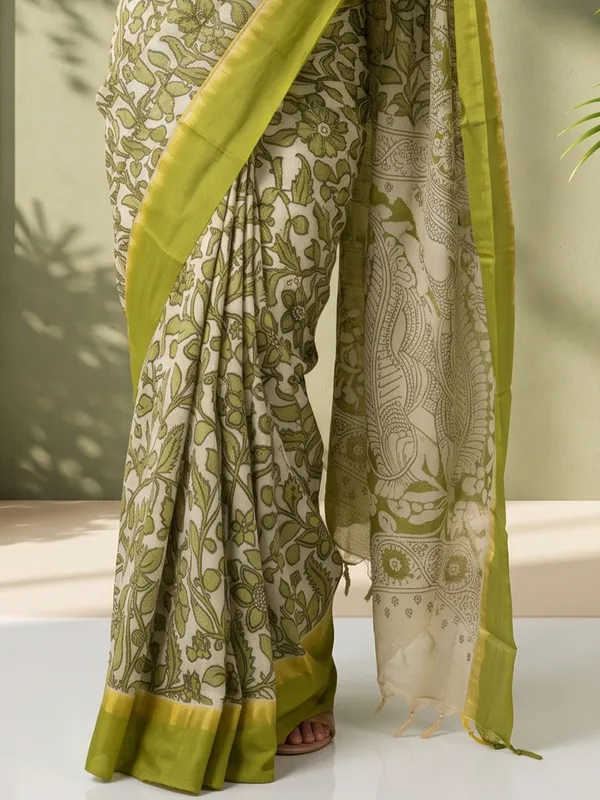 Green_Floral_Printed_Saree_for_Women