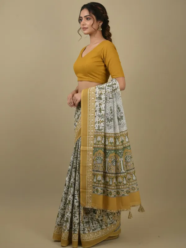 Mustard_Printed_Ethnic_Saree_for_Women