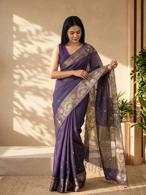 Purple_Woven_Saree_for_Women