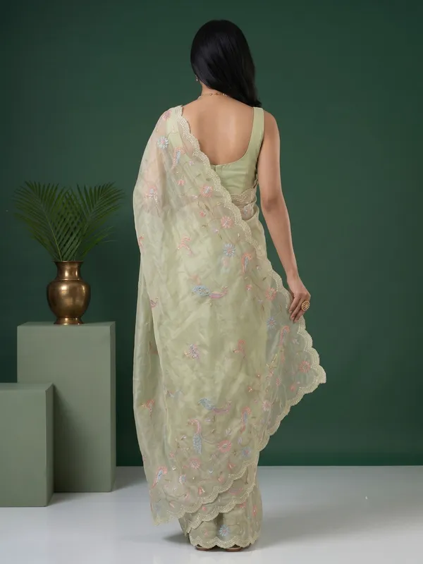 Sage_Green_Embroidered_Saree_for_Women