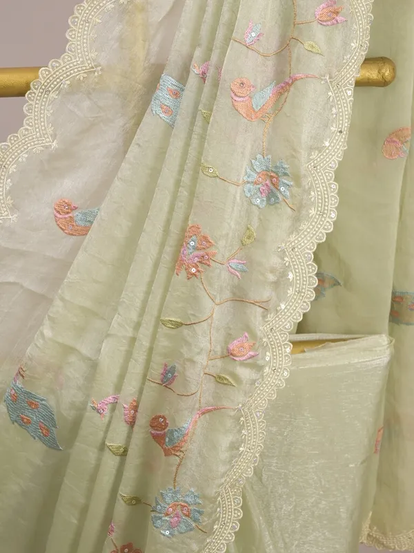 Sage_Green_Embroidered_Saree_for_Women