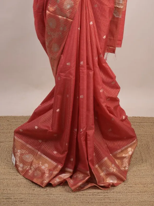 Rust_Woven_Saree_for_Women