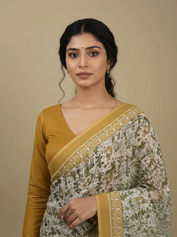 Mustard_Printed_Ethnic_Saree_for_Women