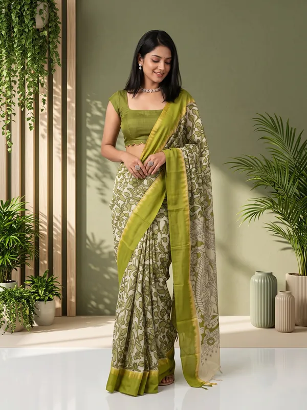 Green_Floral_Printed_Saree_for_Women