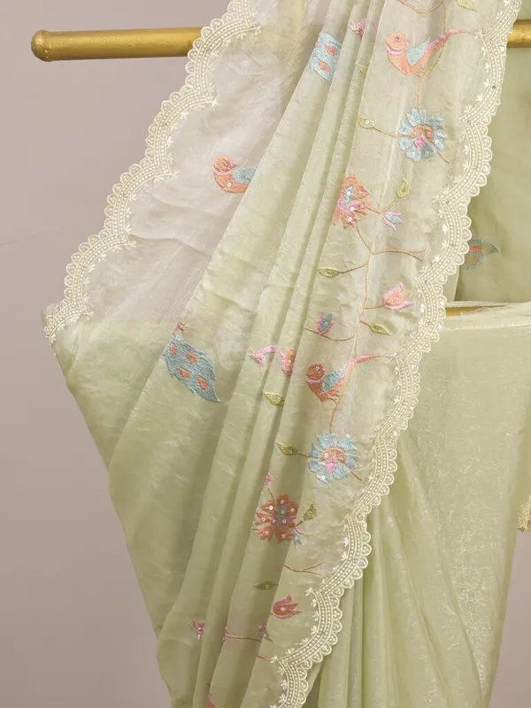 Sage_Green_Embroidered_Saree_for_Women