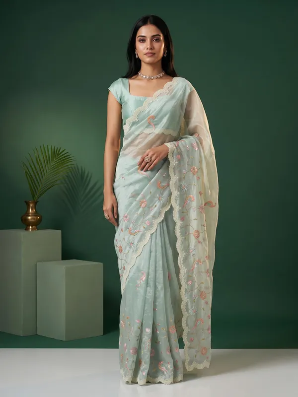 Light_Turquoise_Organza_Embroidered_Saree_for_Women