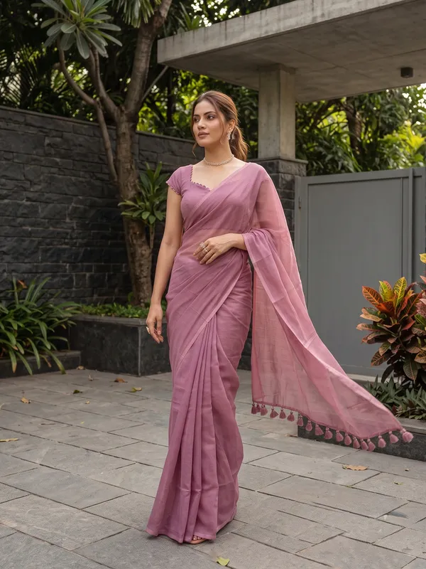 Pink_Sheer_Solid_Saree_for_Women
