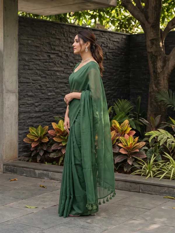 Green_Sheer_Tassel_Saree_for_Women
