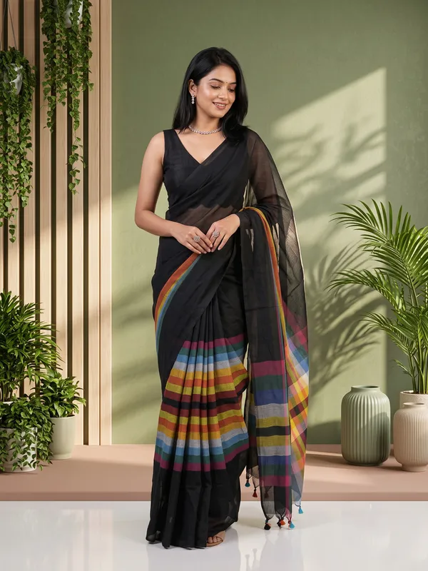 Black_Striped_Saree_for_Women