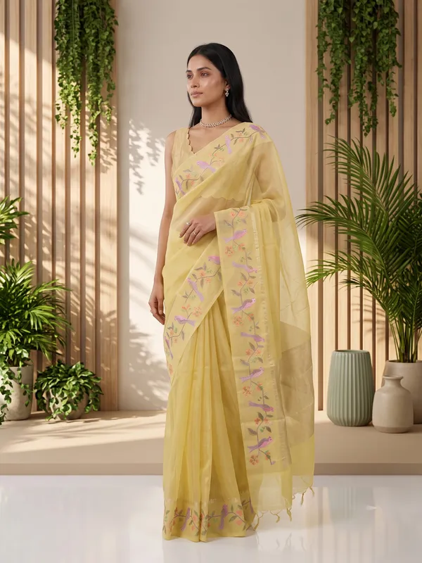 Yellow_Sheer_Embroidered_Saree_for_Women
