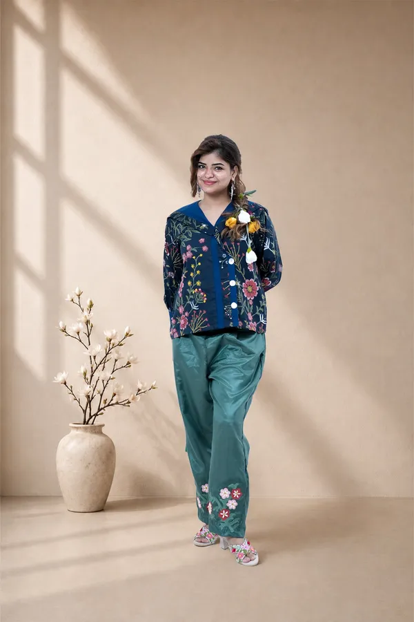 Firdaus_Floral_Shirt_Pant_Set