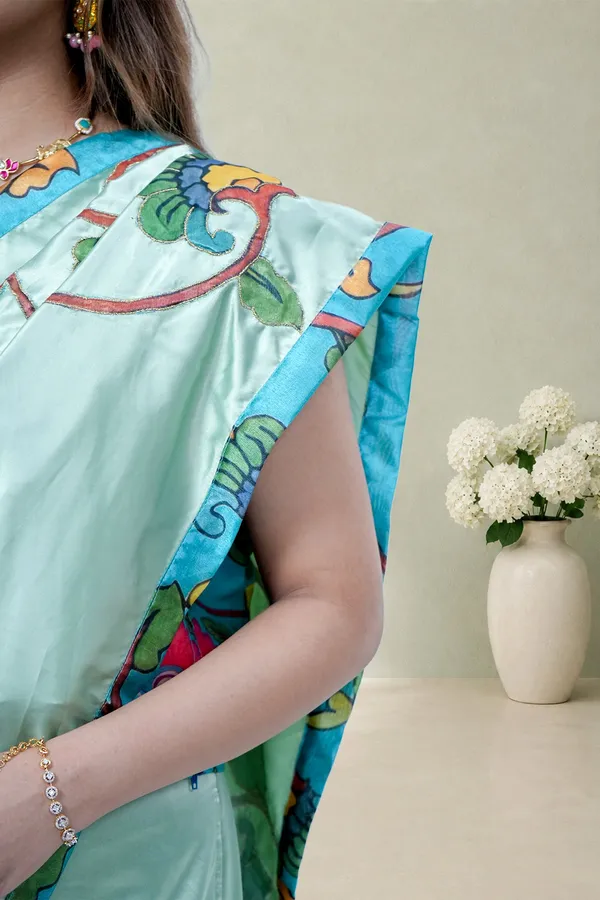 Pastel_Bloom_Pre_Stitched_Saree_Skirt_Sleeveless_Blouse_Co_Ord