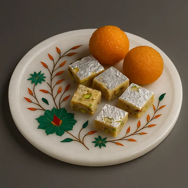 Marble_Floral_Inlay_Decorative_Plates_Set