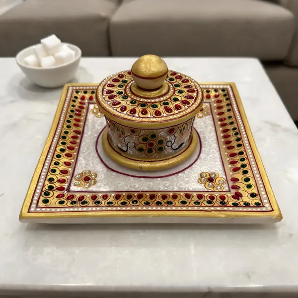 Meenakari_Floral_Tea_Cup_And_Tray_Set