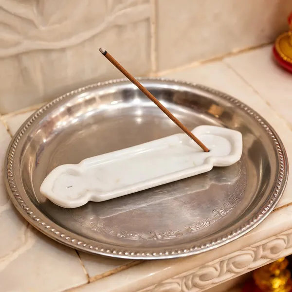 White_Decorative_Incense_Holder