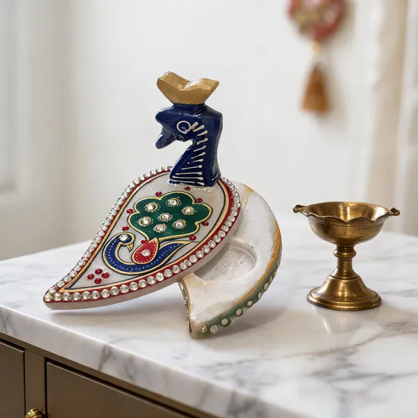 Embellished_Peacock_Leaf_Decorative_Hand_Fan