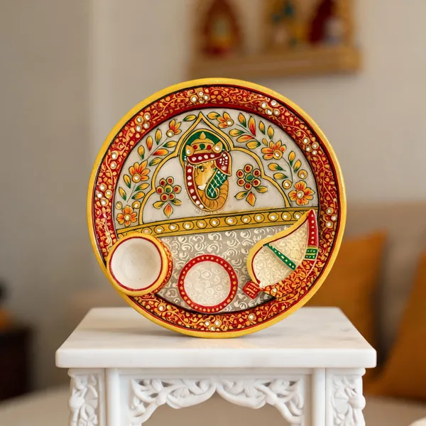 Decorative_Traditional_Floral_Ganesh_Pooja_Thali
