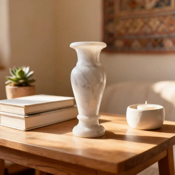 White_Marble_Classic_Decorative_Vase