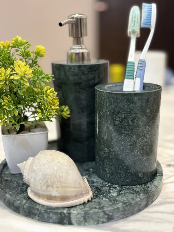 Marble_Finish_Bathroom_Soap_Dispenser_And_Toothbrush_Holder_Set