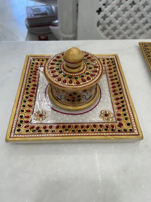Meenakari_Floral_Tea_Cup_And_Tray_Set