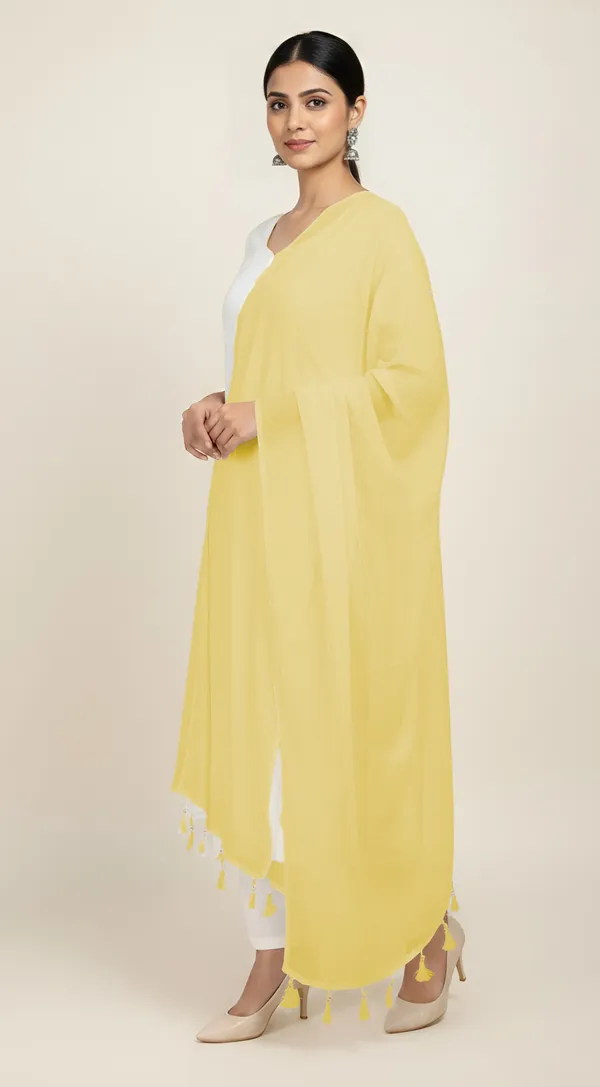 Yellow_Sheer_Tassel_Dupatta_for_Women