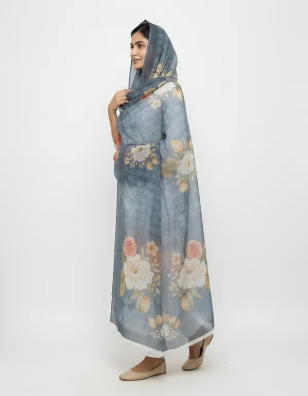 Blue_Chanderi_Silk_Floral_Print_Dupatta_For_Women