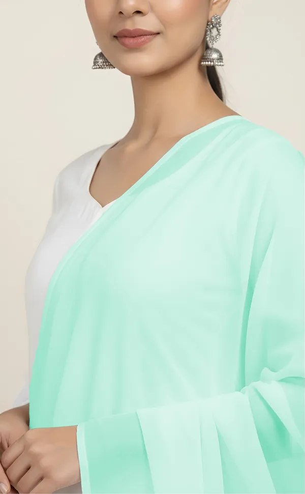 Mint_Green_Sheer_Tassel_Dupatta_for_Women