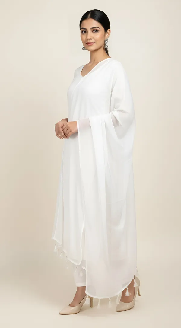 White_Straight_Fit_Kurta_Set_For_Women