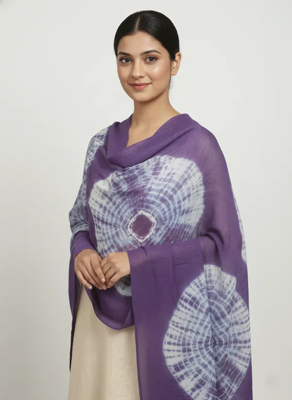 Purple_Chiffon_Tie-Dye_Concentric_Print_Dupatta_For_Women