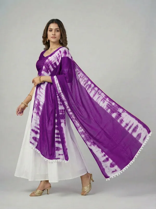 Purple_Chiffon_Tie-Dye_Dupatta_For_Women