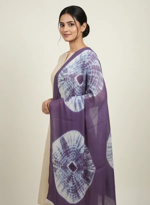 Purple_Chiffon_Tie-Dye_Concentric_Print_Dupatta_For_Women