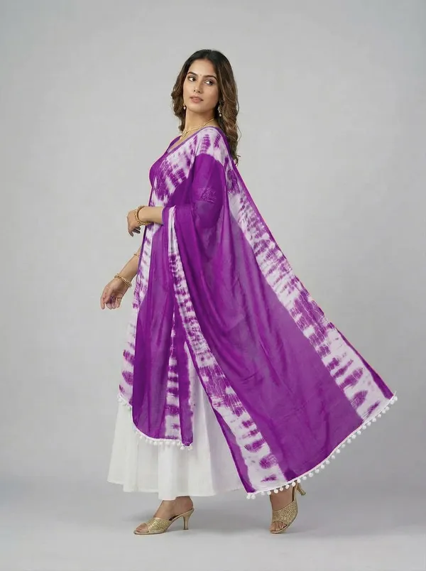 Purple_Chiffon_Tie-Dye_Dupatta_For_Women