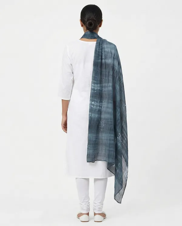 Blue_Chiffon_Abstract_Printed_Draped_Dupatta_For_Women