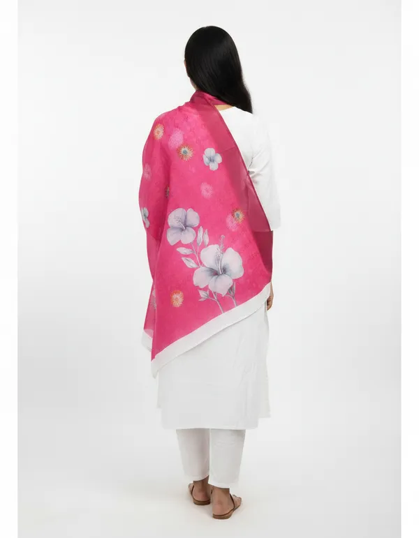 Pink_Maslin_Silk_Floral_Print_Dupatta_For_Women