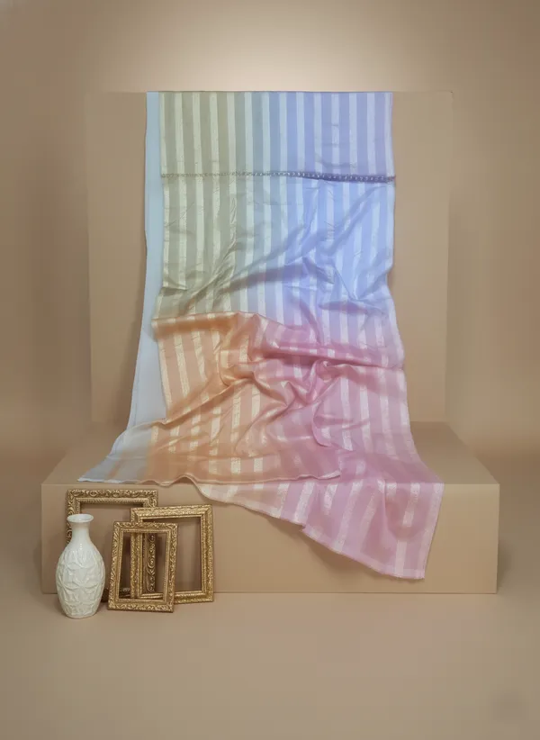 Pastel_Organza_Striped_Saree_For_Women