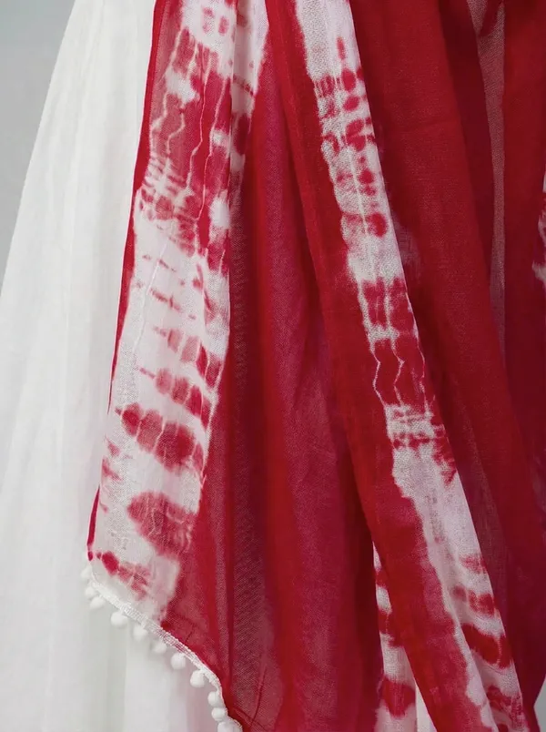 Maroon_Chiffon_Printed_Ethnic_Dupatta_For_Women