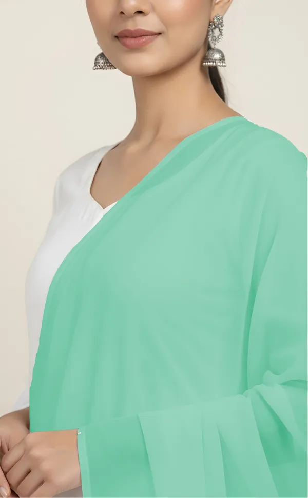 Mint_Green_Sheer_Tassel_Dupatta_for_Women