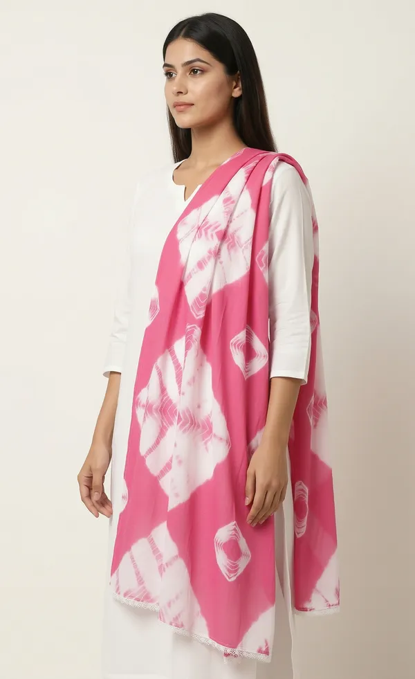Pink_Printed_Lace_Trim_Scarf_for_Women